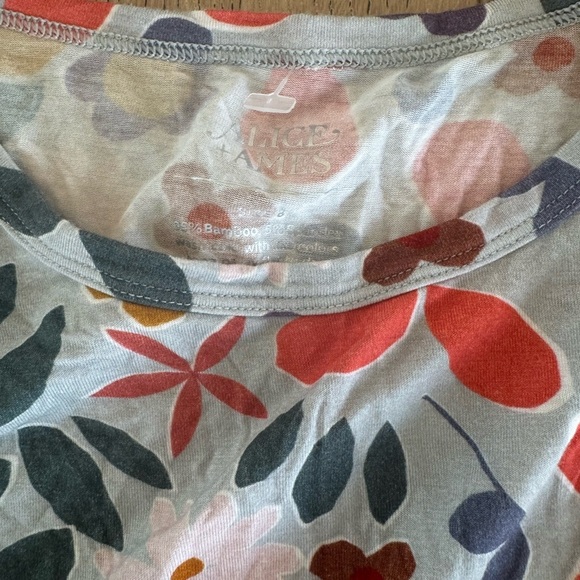Alice + Ames Girls Floral bamboo Pajama Set Size 8 - Picture 3 of 3